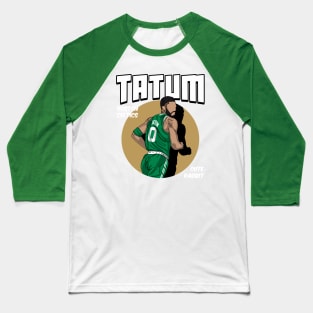 Jayson Tatum Back Comic Style Baseball T-Shirt